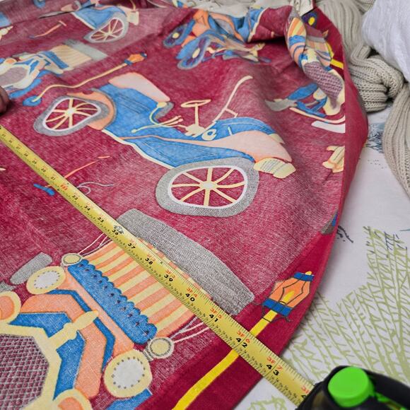 4 Vintage 70s Old Time Automobile Custom Pinch Pleat Curtain Panels Drapes 43x65 - Picture 14 of 16